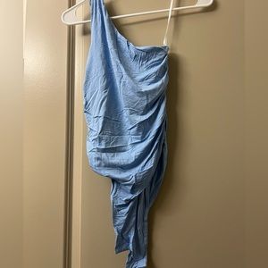 blue amazon body suit, never worn
